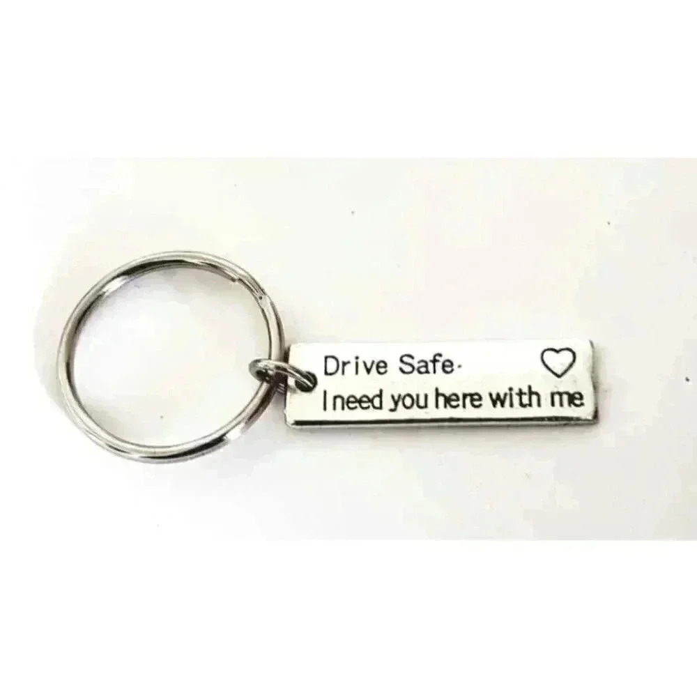 Druve Safe I Need You Here With Me Keychain